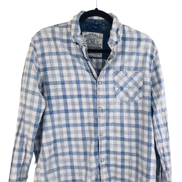 Buffalo David Bitton Plaid Snap up Flannel Shirt Women Size  M - Picture 3 of 16